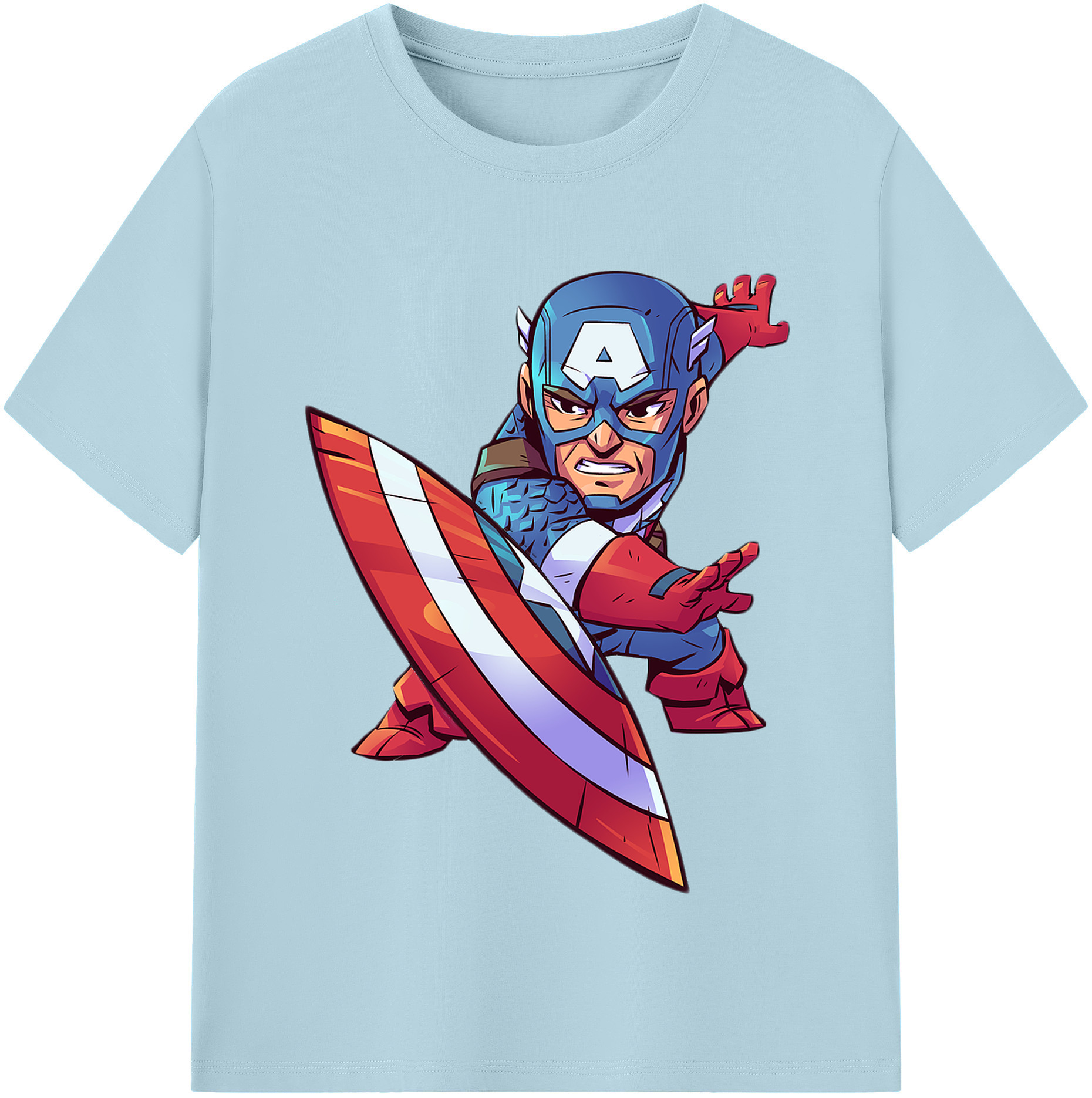 （画像用） アベンジャーズ The Avengers 綿100％半袖Tシャツ（フロントプリント）
